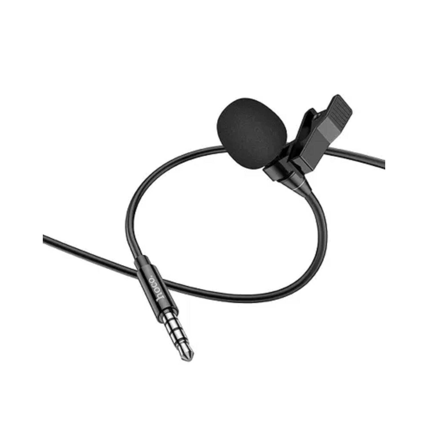 HOCO Telefonmikrofon L 14 in Schwarz 3,5 mm Mini-Klinke