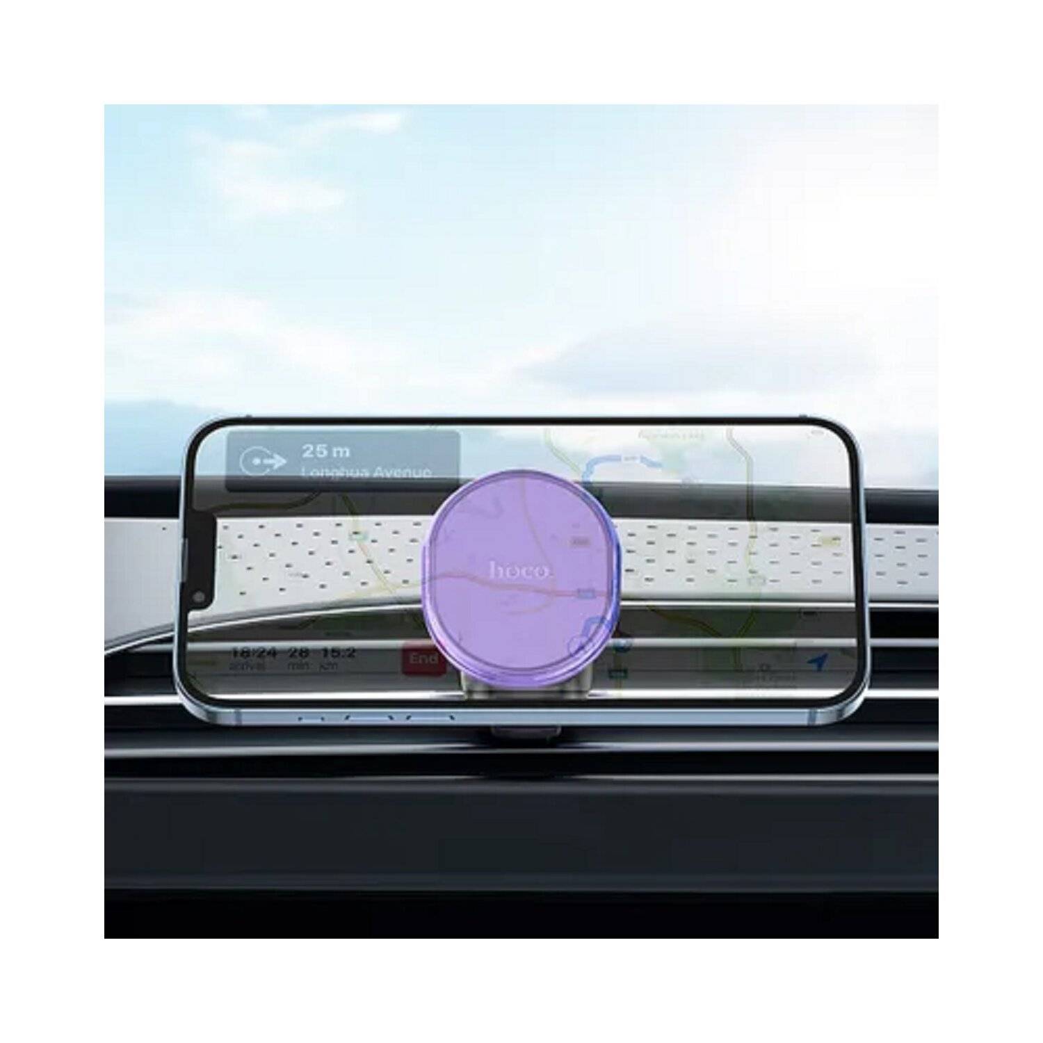 HOCO Autohalter für Kühlergrill Crystal H1 Lila