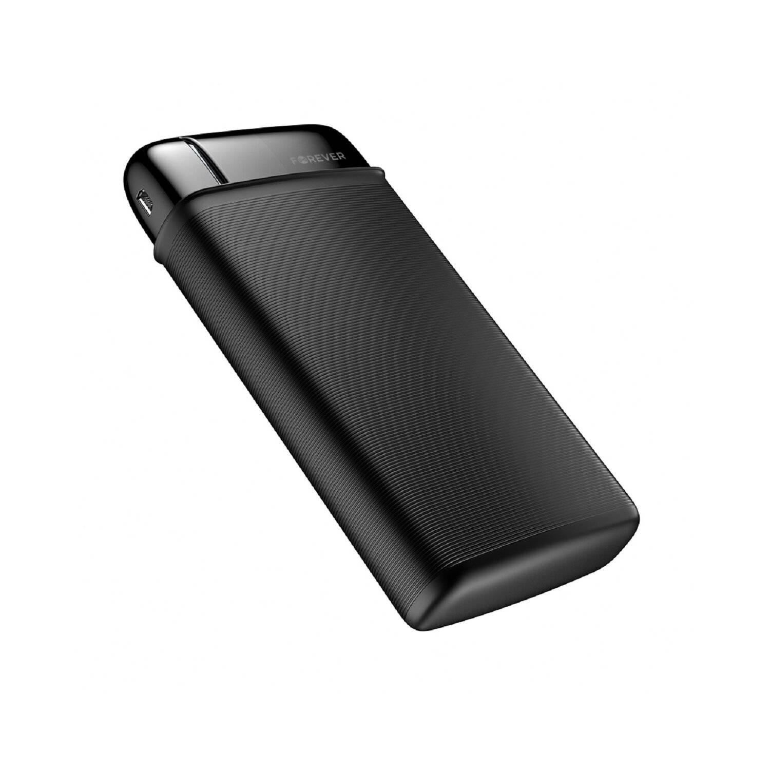 Forever Powerbank TB-100L 20000 mAh Extrem Hohe Kapazität, Externer Akku Schwarz