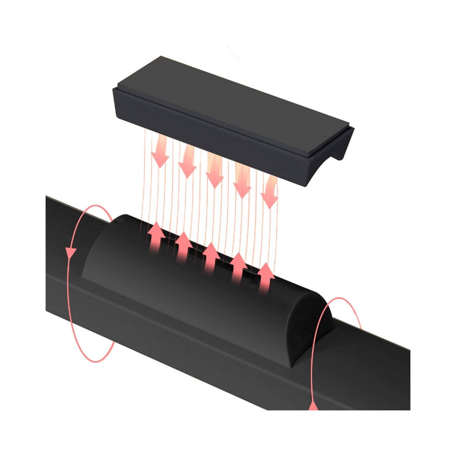 XO YH08A 2,5W LED Magnetlampe Touch-LED-Lampe mit magnetischer Befestigung 1200mAh Schwarz