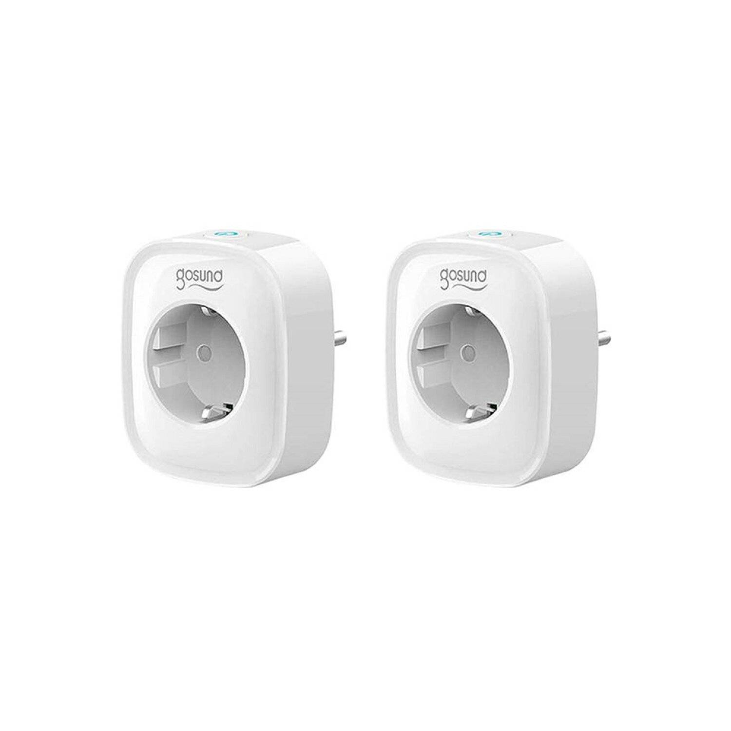 Gosund SP1 Intelligente Steckdose mit einem EU-Stecker WiFi Smart-Steckdose (2er-Pack), Tuya Weiß