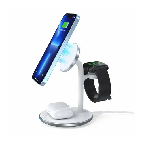 Choetech T585-F 3in1 induktive Ladestation iPhone 12/13, AirPods Pro, Apple Watch Weiß Choetech T585-F 3in1 induktive Ladestation iPhone 12/13, AirPods Pro, Apple Watch Weiß