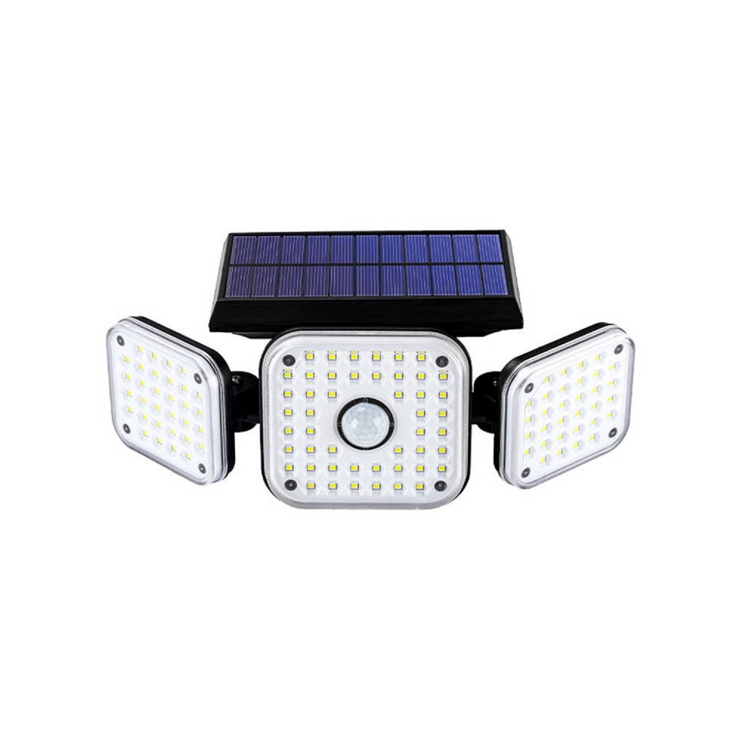 Superfire FF13-C 22W Solarlampe 300lm 2400mAh 3 Beleuchtungsmodi, Bewegungsmelder Außenbeleuchtung Schwarz