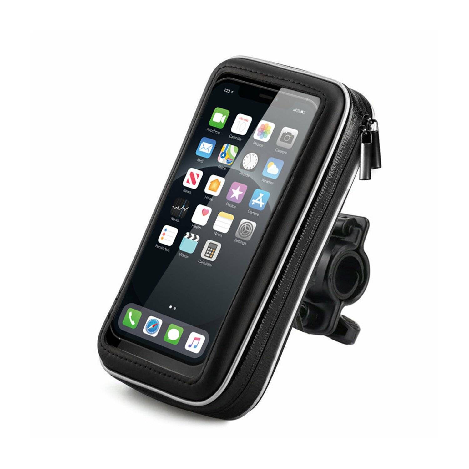 Wozinsky Smartphonehalterung für Fahrrad, Motorrad, Roller schwarz