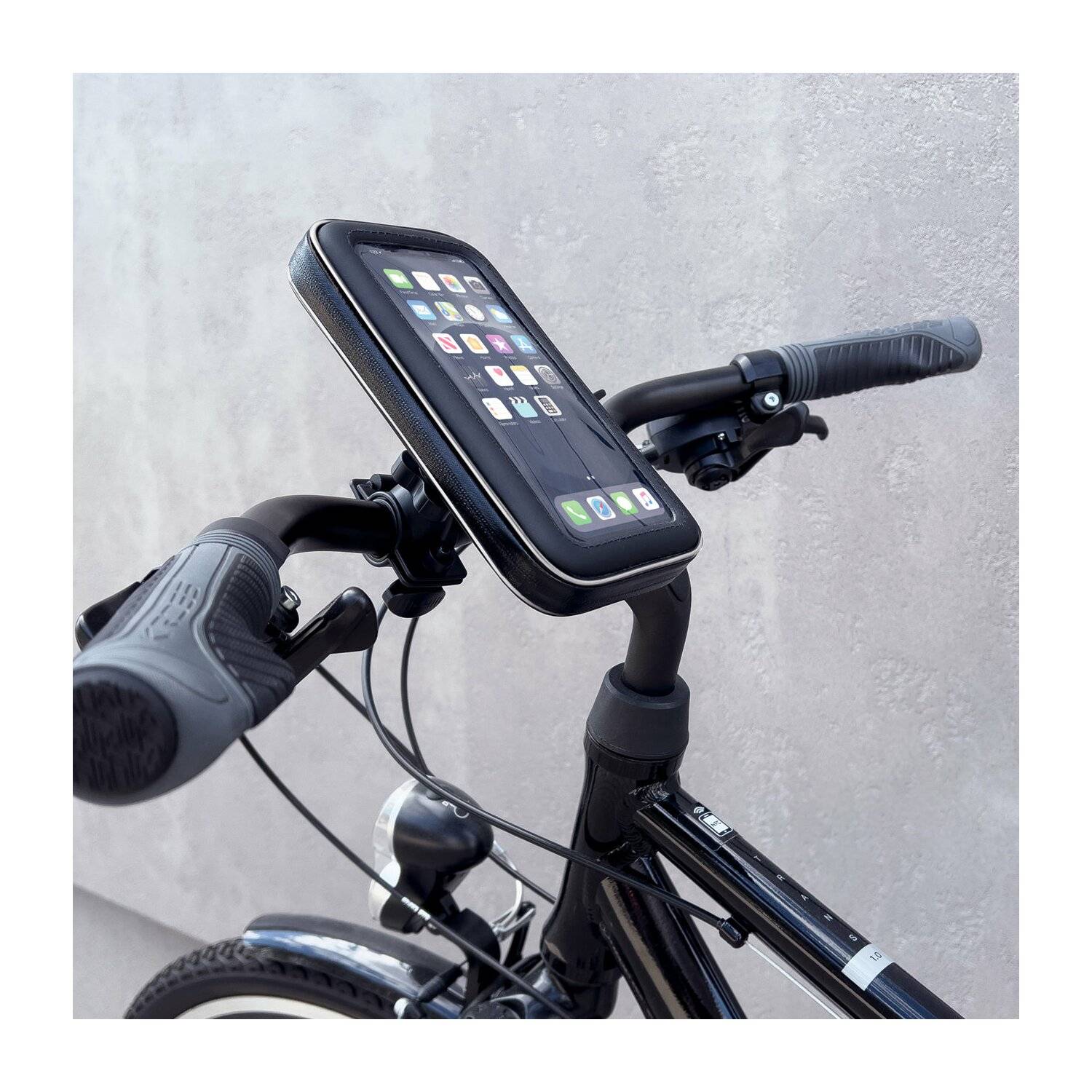 Wozinsky Smartphonehalterung für Fahrrad, Motorrad, Roller schwarz