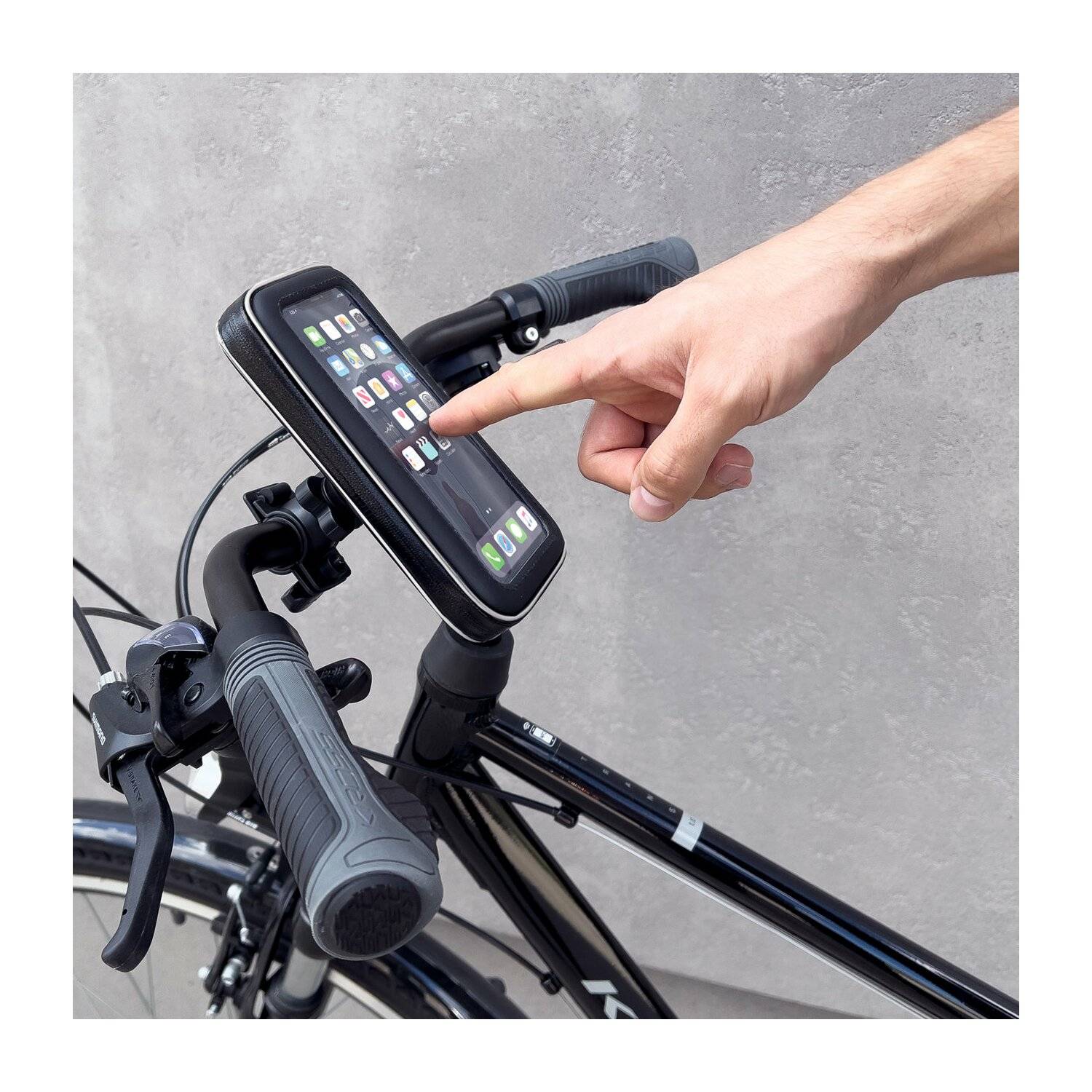 Wozinsky Smartphonehalterung für Fahrrad, Motorrad, Roller schwarz