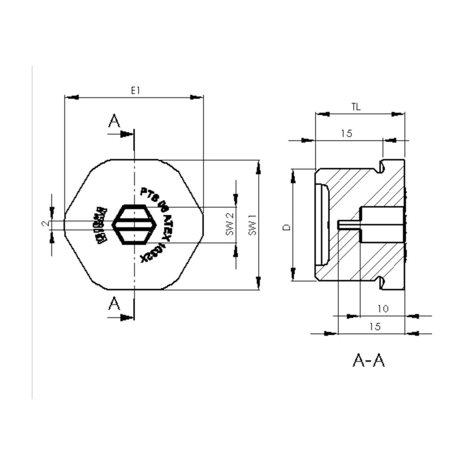 WISKA ATEX-Verschlussschraube M75x1,5 KBR-M75Atex Sechskant innen u. außen Polyamid (PA) II2DExtbIIICDb / II2GExebIICGb