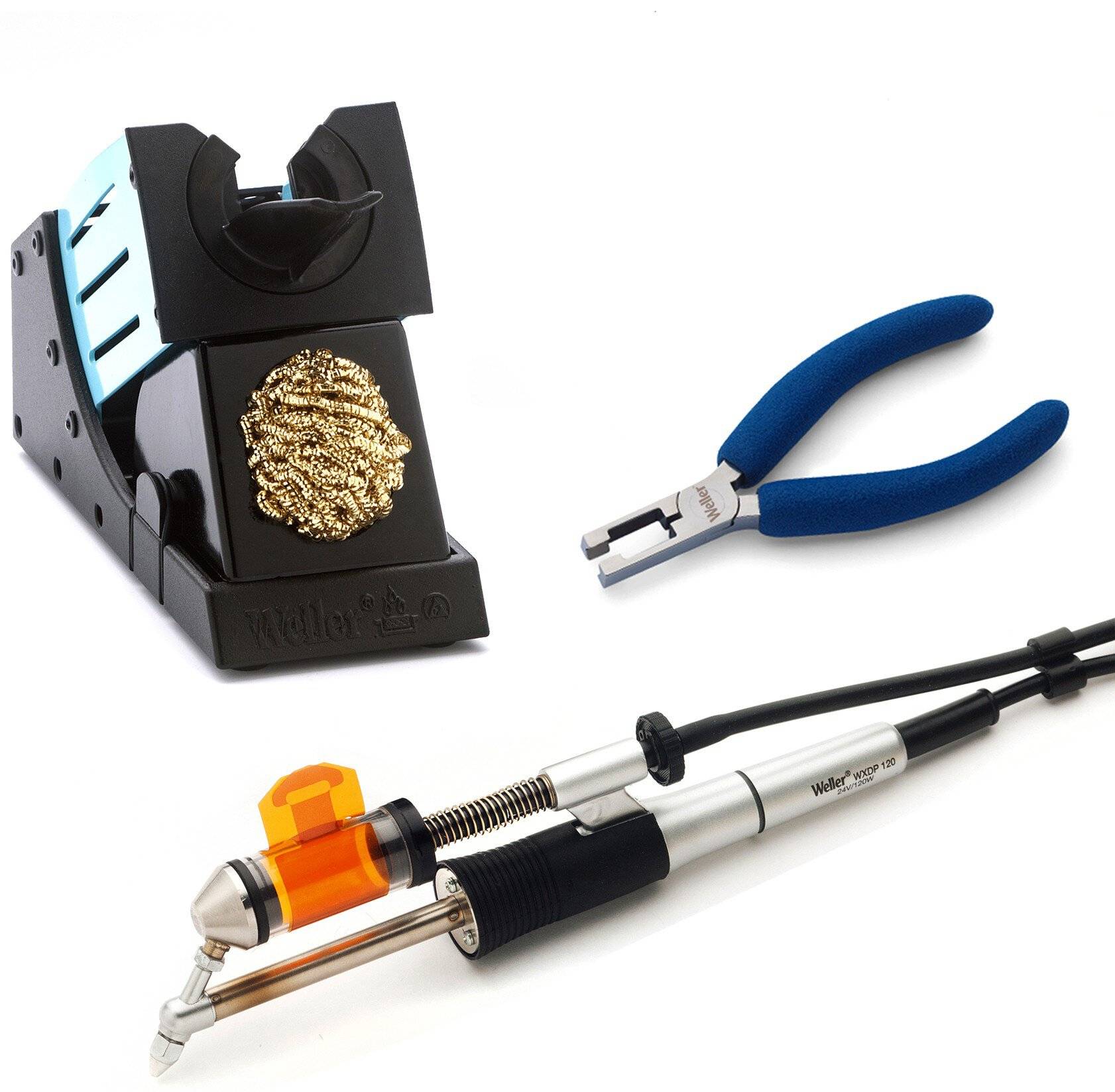 WXDP 120 Set, Entlötkolben mit Sicherheitsablage, 120 W, für horizontales Arbeiten