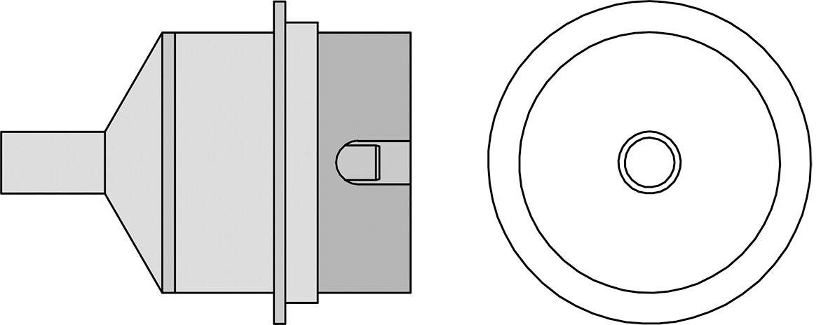 NR05 Heißluft Runddüse, D: 4 mm