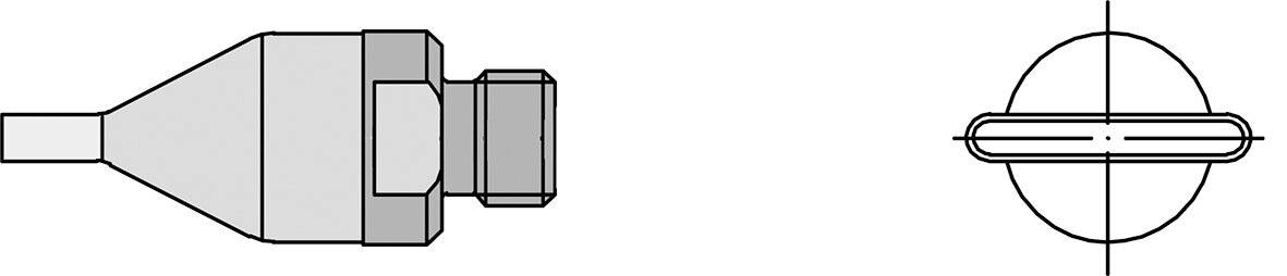 F06 Flachdüse 12 x 1,5 mm