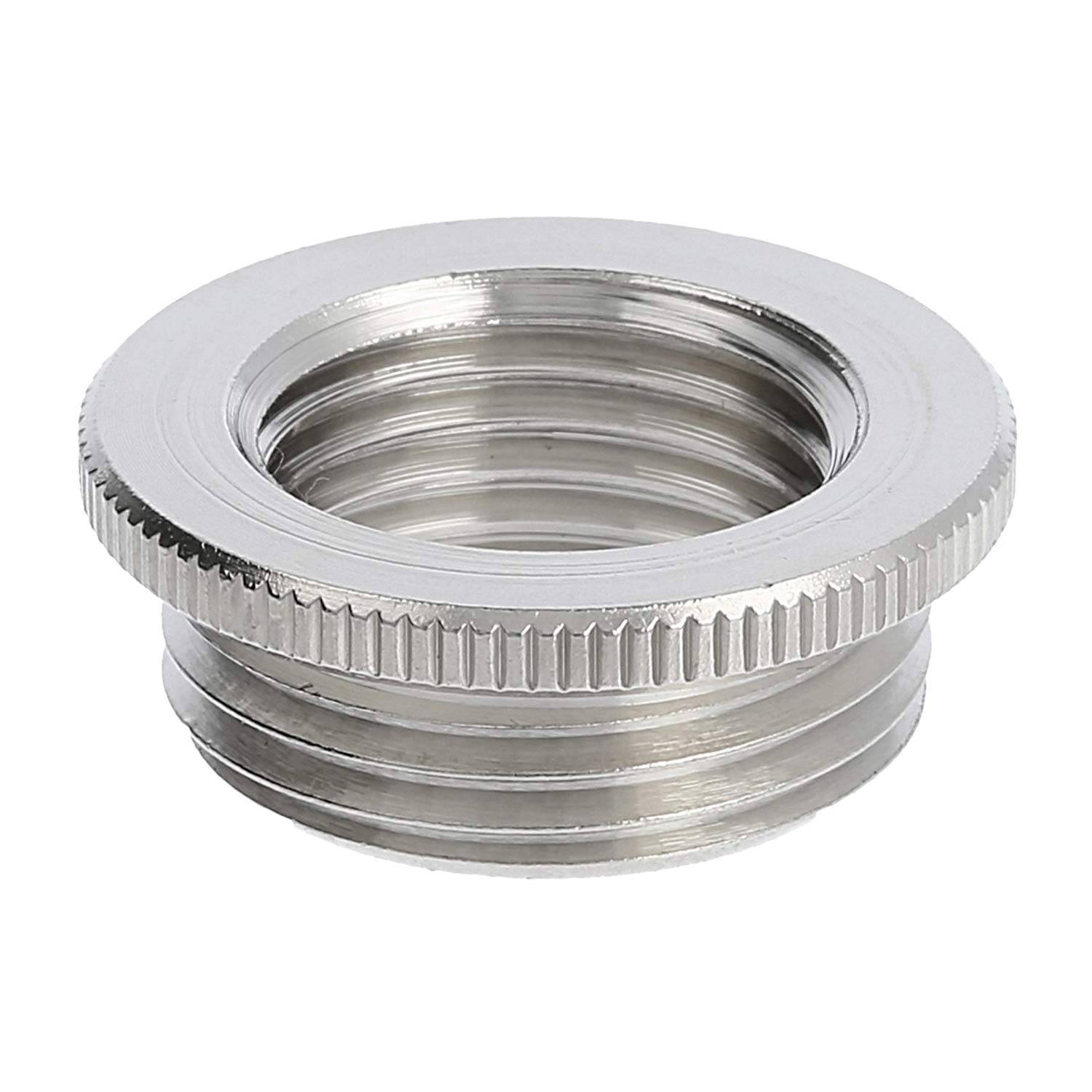 Metallschraub-Adapter mit Gewindeausführung, verwendet zum Verbinden von zwei Anschlüssen oder Komponenten.