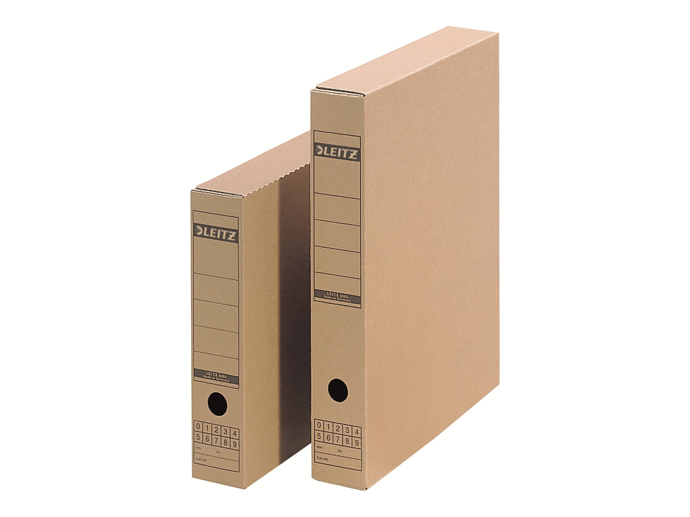 LEITZ Archivboxen braun 7,0 x 43,5 x 32,5 cm, 25 St.