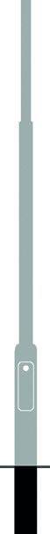 Metalogalva Lichtmast ZLM 5,0/76 Gesamt5,8m