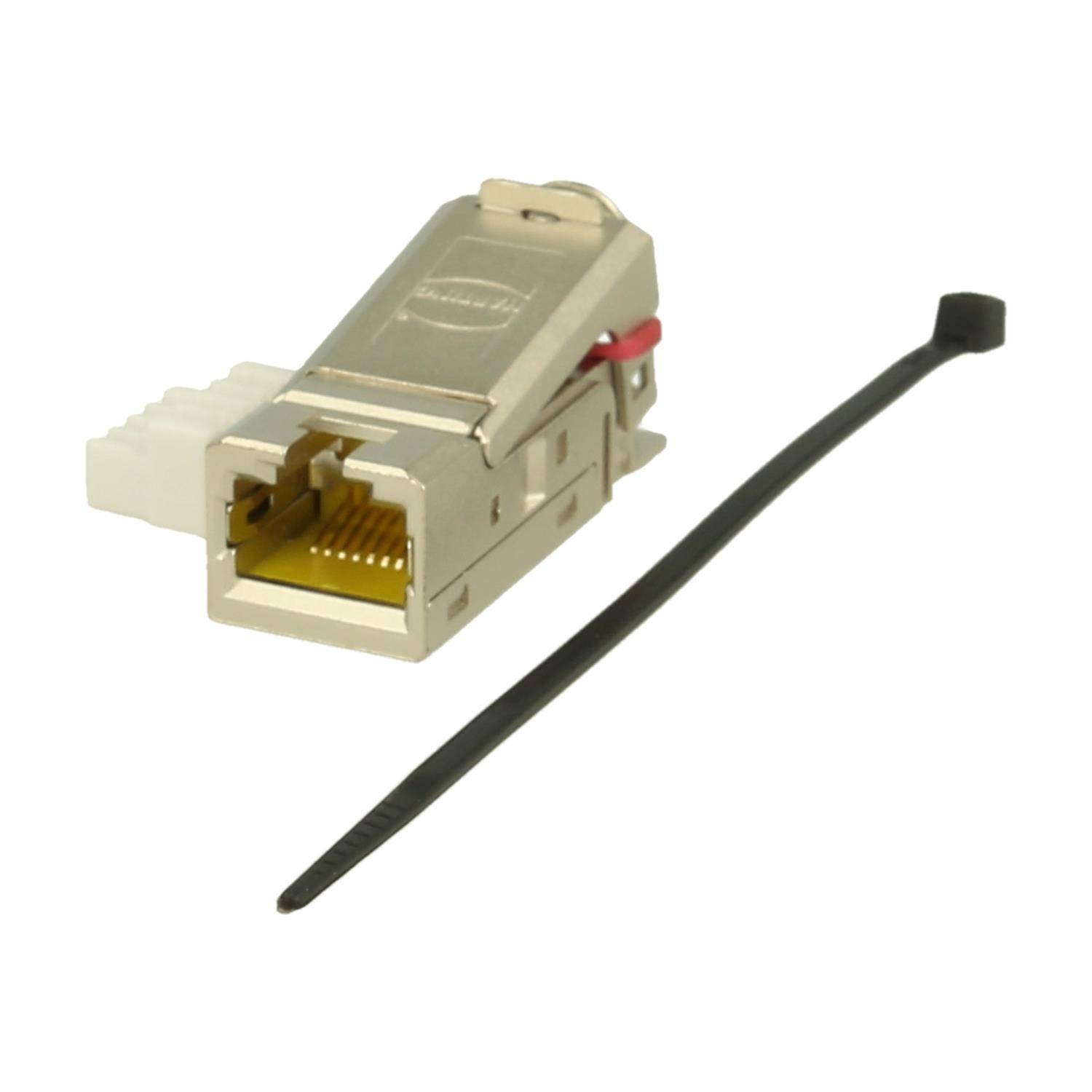 HARTING Han RJ45 Kabelbuchse Cat.5 Buchseneinsatz (F) Schneidklemmanschluss (IDC-Kontakte), 4-polig 50V, 1A - 1 Stück