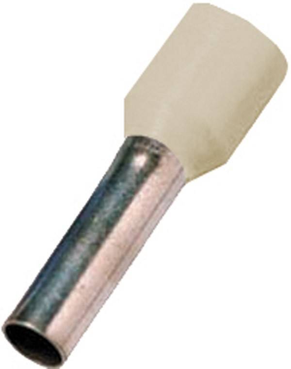 Ein Nahaufnahmebild einer metallischen Lötspitze mit einem zylindrischen keramischen Hitzeschild, die für Präzision bei elektronischen Reparaturen verwendet wird.