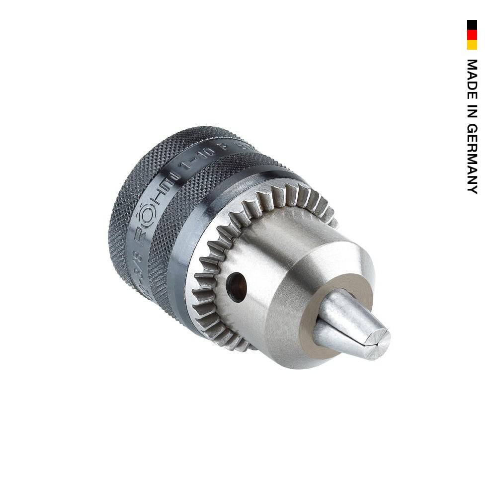 Ein Stahlbohrfutter der Marke „RÖHM