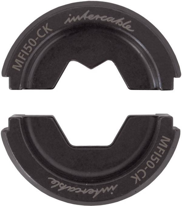 Ein schwarzes, halbkreisförmiges Metallteil mit der Bezeichnung 