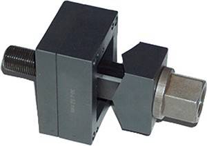 Eine verstellbare Metallklemme mit T-Griff, die zum festen Halten oder Sichern von Gegenständen verwendet wird.