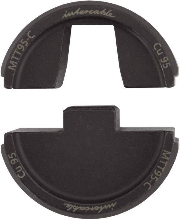 Halbkreisförmige schwarze Komponenten, mit den Etiketten 'MTT95-C' und 'Cu 95', sind parallel zueinander positioniert und erscheinen wie Puzzleteile.