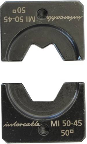 Obere und untere Ansichten einer Biegeform aus Metall mit einer V-förmigen Kerbe zum Umformen von Blech in industriellen Umgebungen.