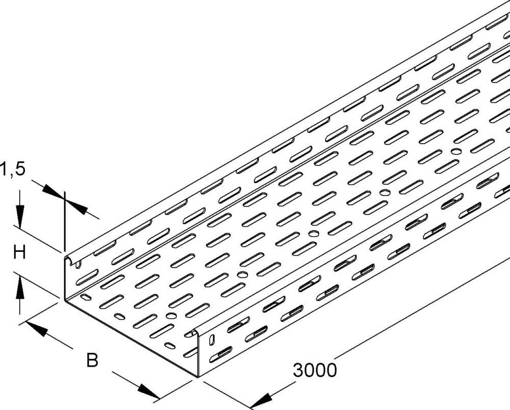 Niedax Kabelrinne RS 60.300 F OV