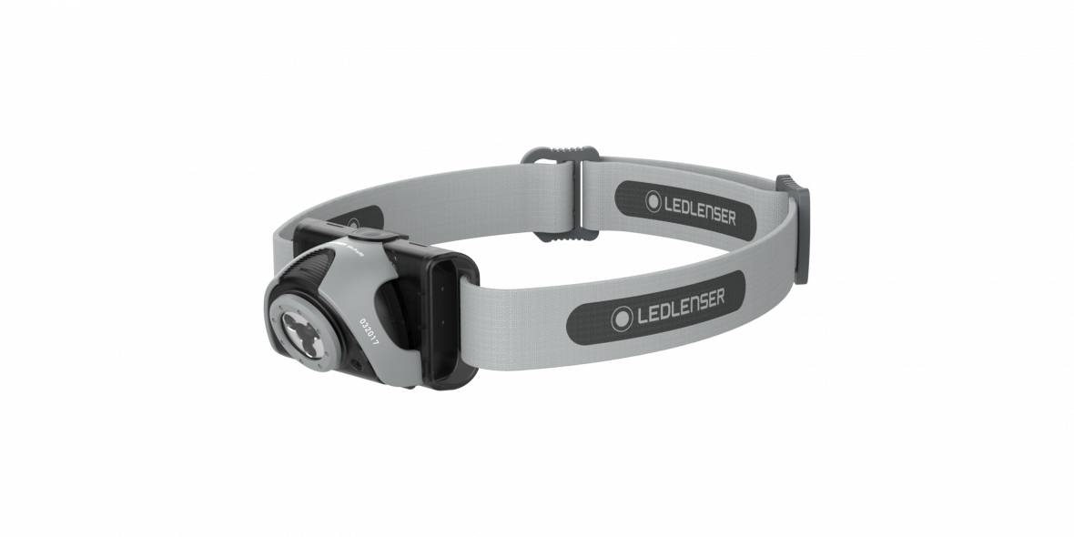 Ledlenser Allround-Stirnlampe für viele Sportarten mit leichtem Polycarbonat-Gehäuse 501070