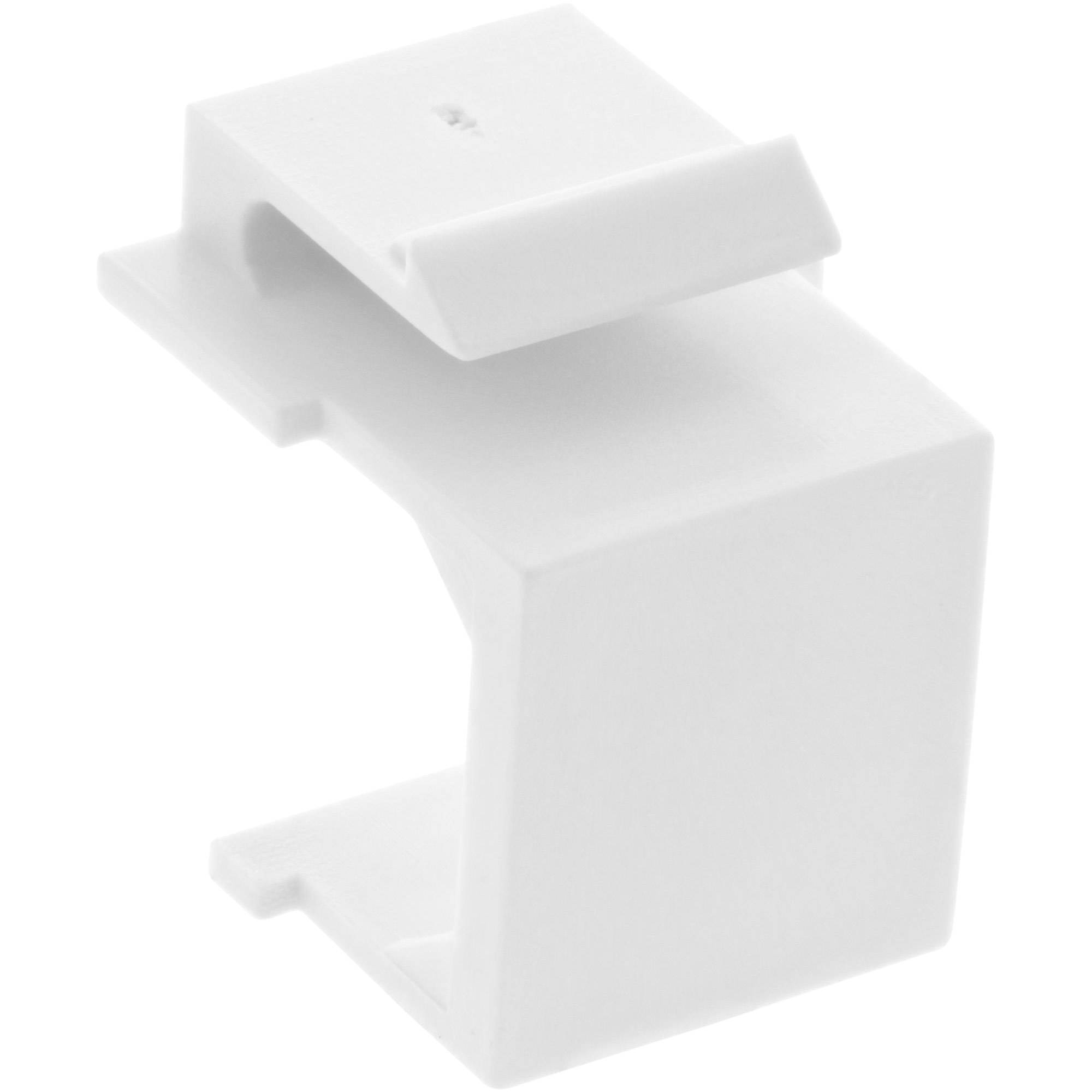 INLINE - Keystone SNAP-In Blindabdeckung für Modul Steckplatz - weiß 10er Pack