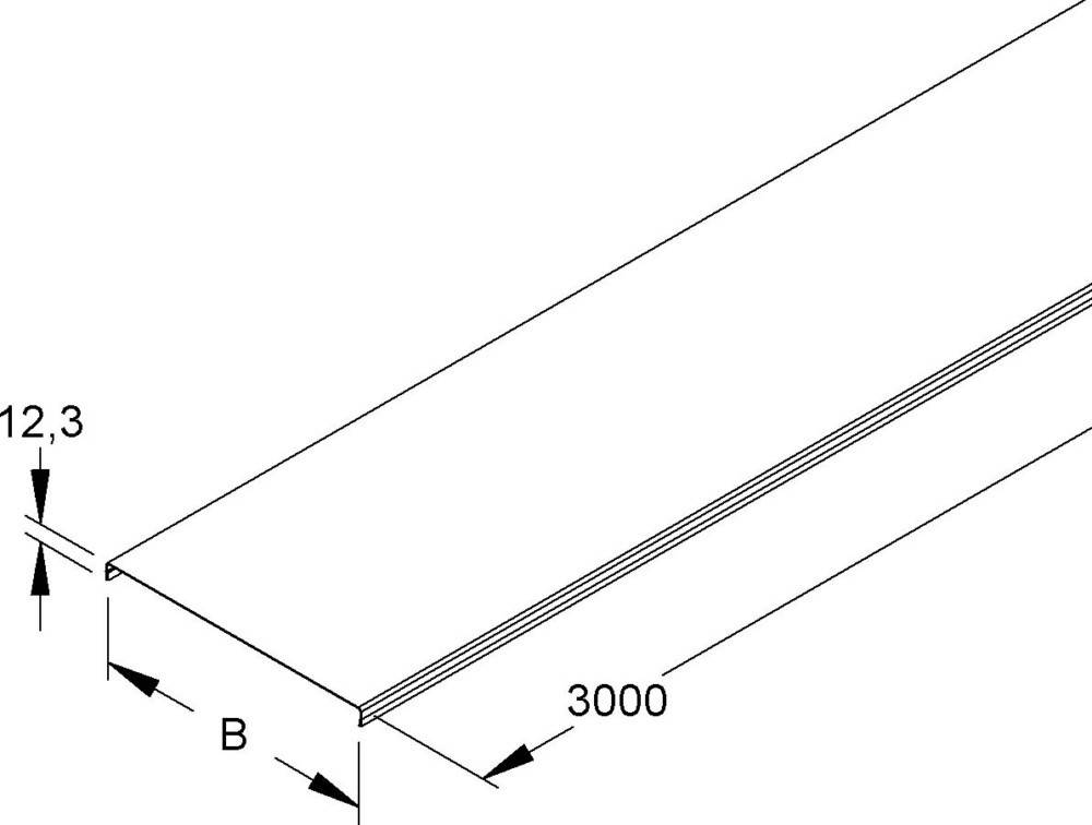 Holzbrett, das an der oberen Kante mit 3000 mm und in der unteren linken Ecke mit B beschriftet ist, zur Angabe von Dimensionen für Bau- oder Konstruktionszwecke.