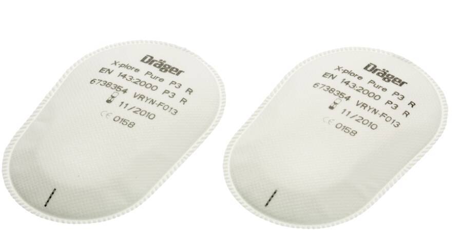 Partikelfilter X-plore® Bajonett 6738354 Bezeichnung Pure P3 R Schutz gegen Partikel passend zu Zweifiltermasken X-plo