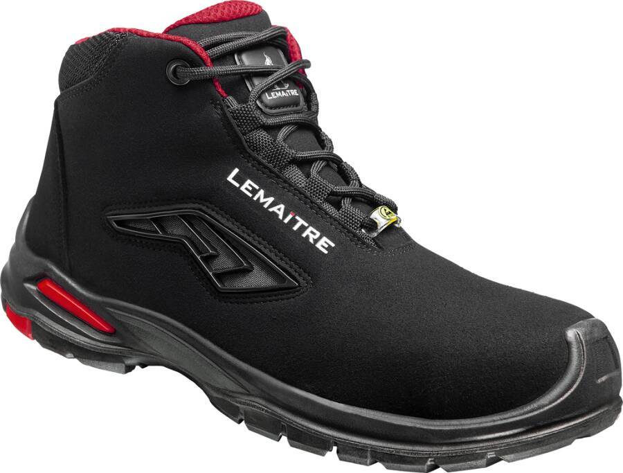 Sicherheitshalbschuh/-hochschuh S3 Riley ESD 8065-44 Größe 44 Farbe schwarz Typ Hochschuh Modell Riley High Schutzklas