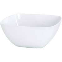 EMSA 504635 Vienna Salatschüssel weiß 0,6L - Servierschüssel - Weiß - Kunststoff - Quadratisch - China - 135 mm