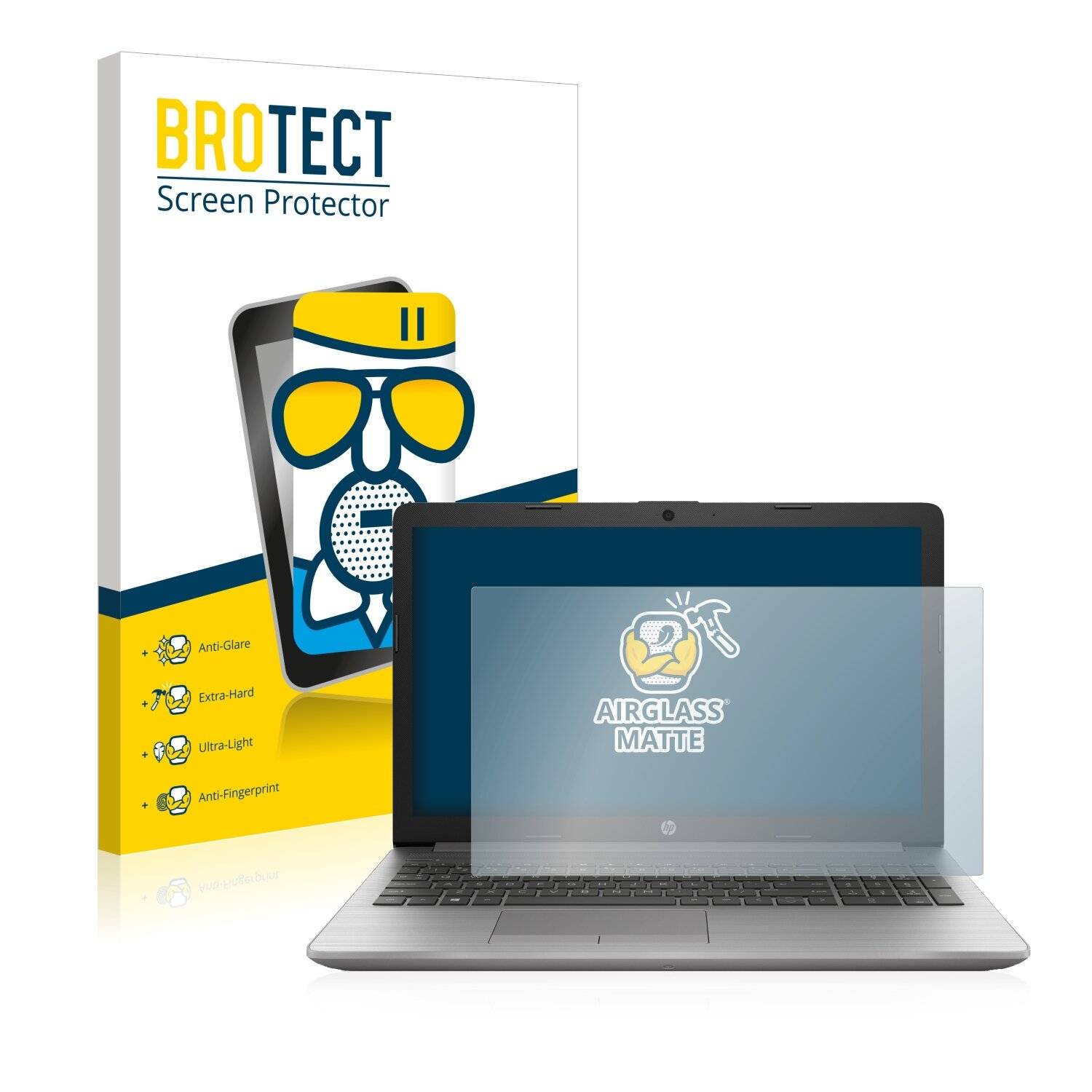 BROTECT AirGlass Matte Schutzglas Folie für HP 250