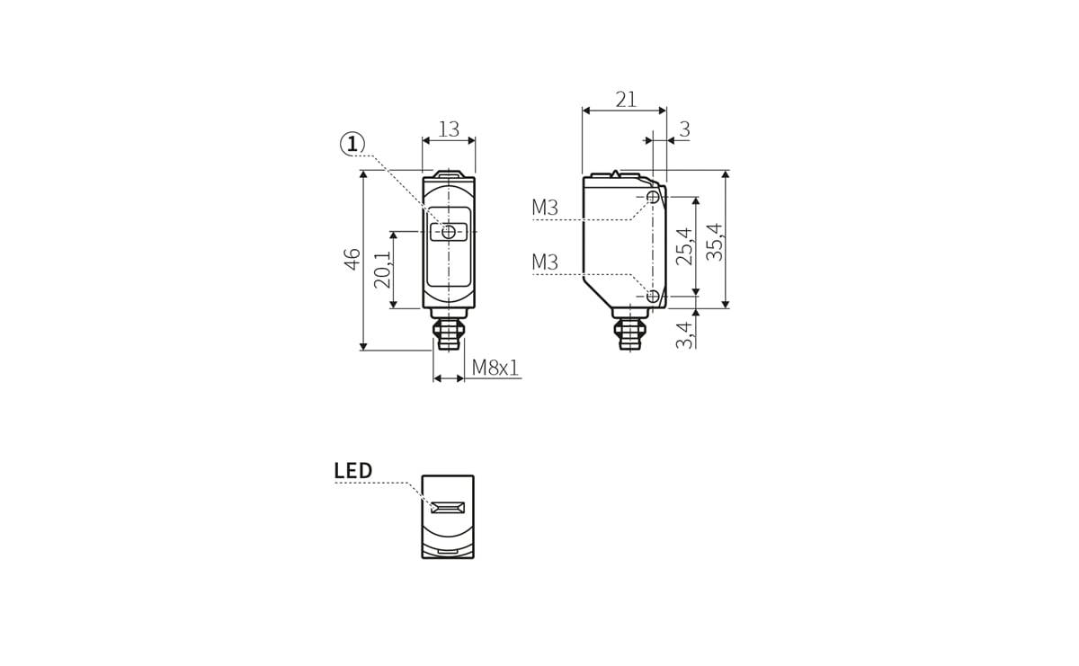 Laser-Einweglichtschranke Sender - AL007 - autosen