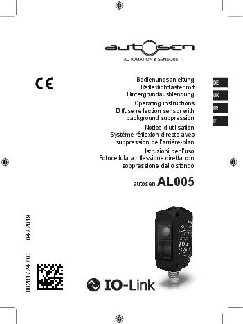 Laser-Reflexlichttaster - AL005 - autosen