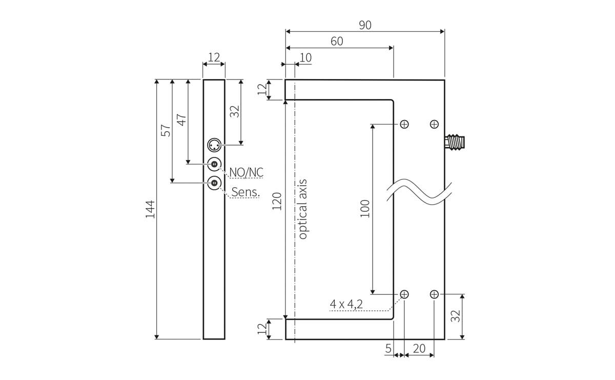 Gabellichtschranke 120 mm - AO904 - autosen