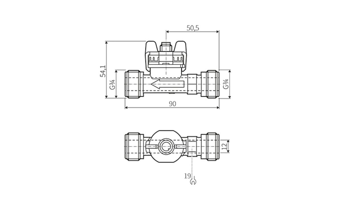Vortex-Durchflussmesser G3/4A - AS007 - autosen