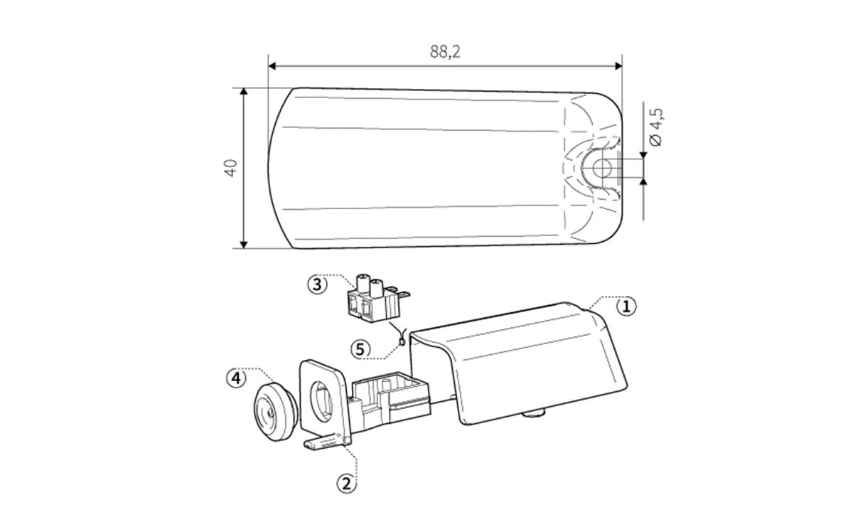 Außentemperaturfühler PT1000 -40…90°C - AT201 - autosen