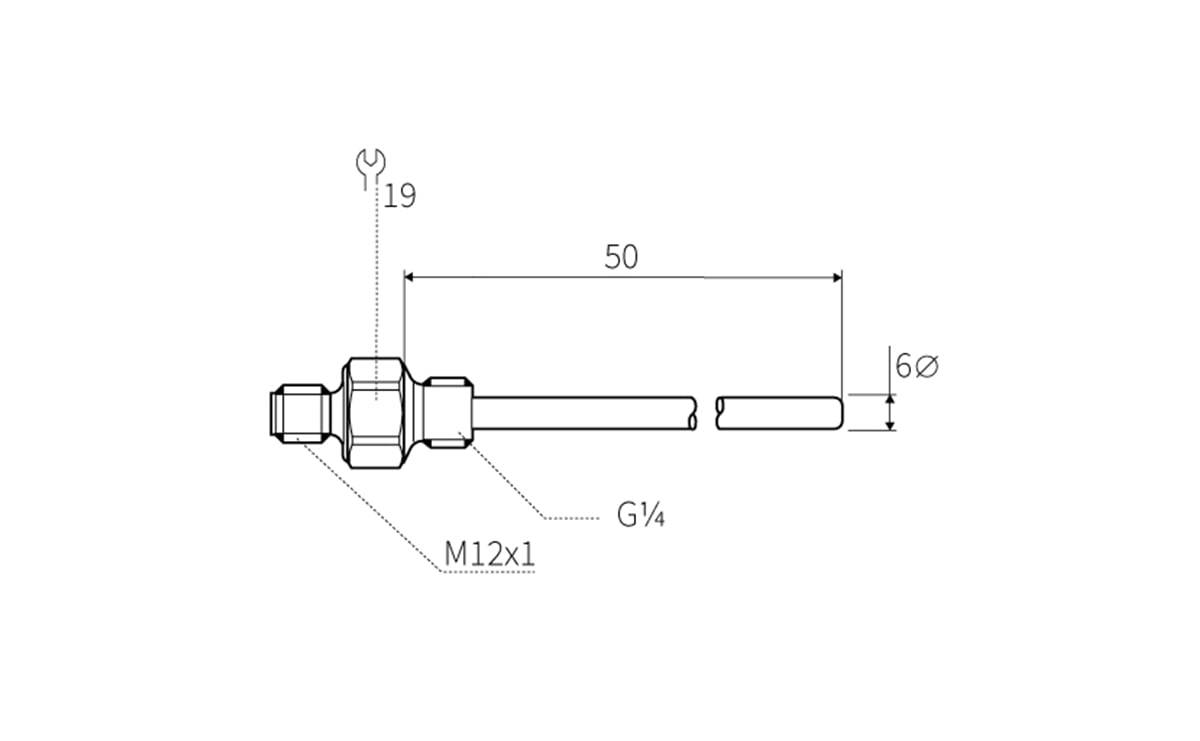 Einschraub-Temperaturfühler PT100 G1/4A -40…200°C - AT106 - autosen