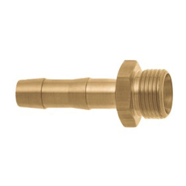 1/3 Gasschweiß-Schlauchverschraubung - Messing - AG G 1/2" - Schlauchgröße 1/4" - NW 4,5 mm - Preis per Stück 1/3 Gasschweiß-Schlauchverschraubung - Messing - AG G 1/2" - Schlauchgröße 1/4" - NW 4,5 mm - Preis per Stück