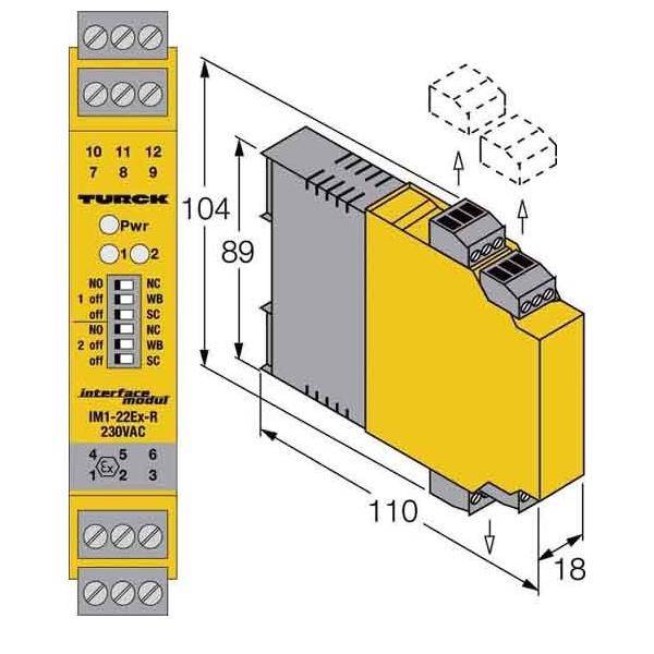 Turck Trennschaltverstärker IM1-22EX-R/230VAC