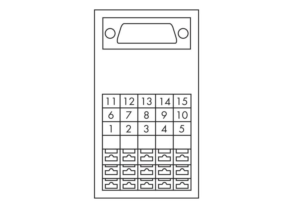 Eine einfache Linienzeichnung einer Vintage-Automatik-Wählscheibe mit Zahlen und kleinen schaltähnlichen Tasten unter jeder Zahl zur Programmierung.