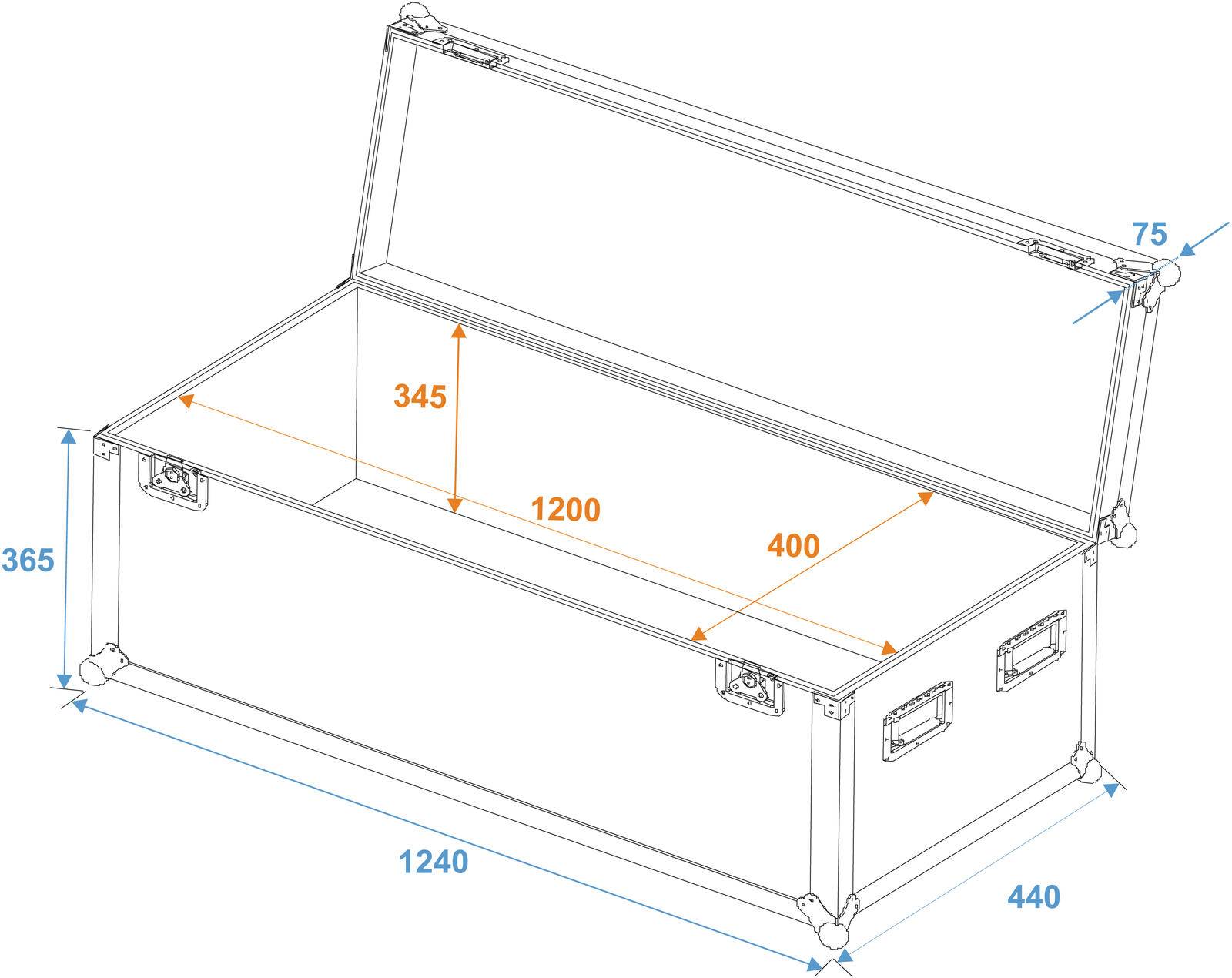 ROADINGER Universal-Case Profi 120x40x40cm