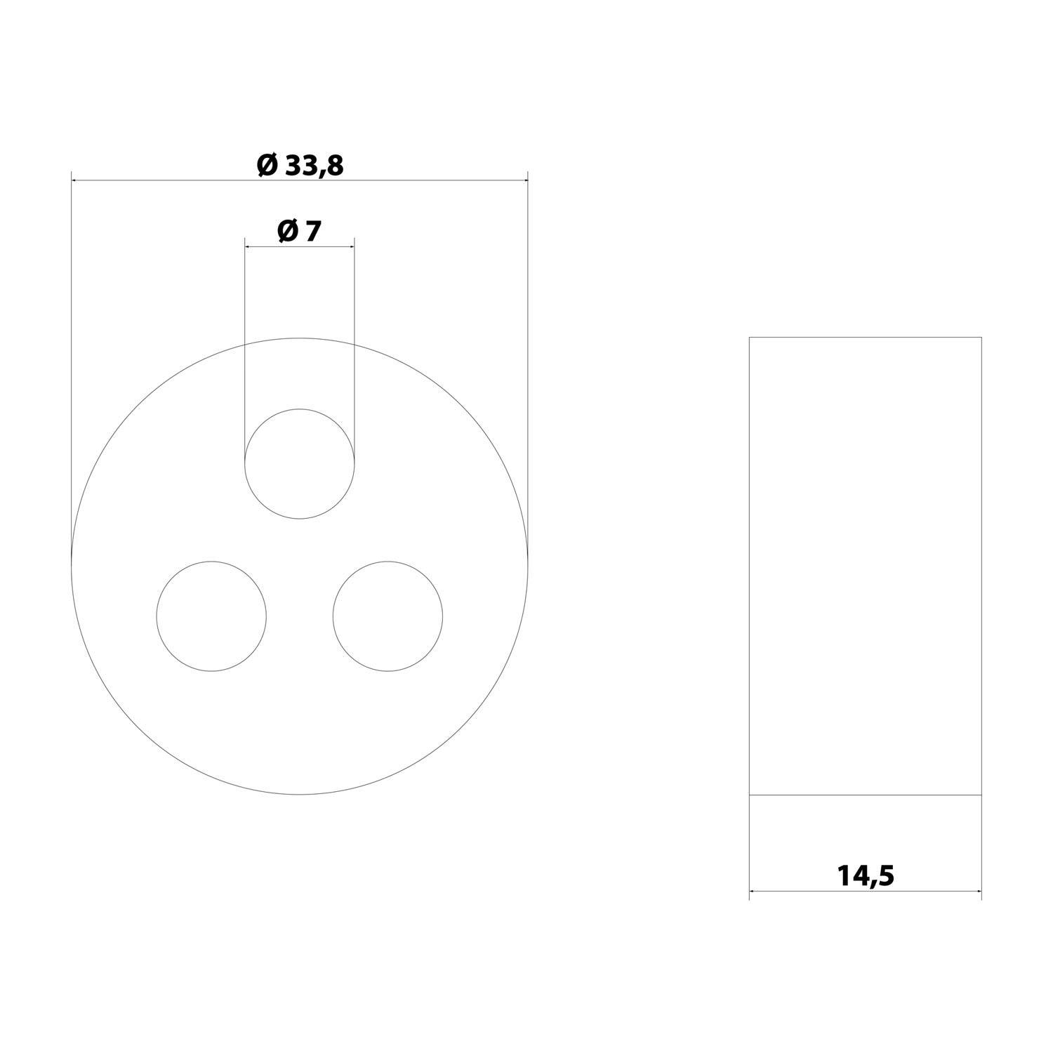 Eine schwarze Kabelverschraubung mit Gewindeschaft und Sechskantmutter, verwendet zum Befestigen und Schützen von Kabeln, die in Geräte eindringen.
