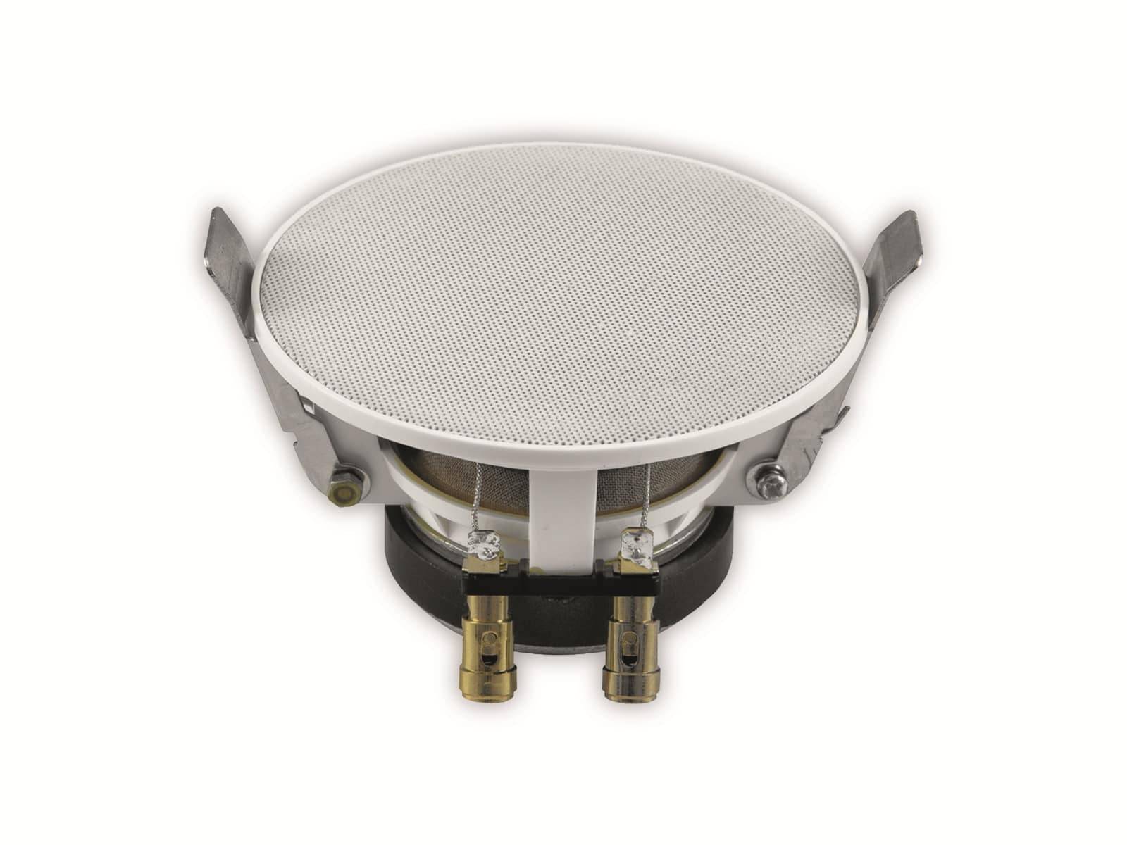 OMNITRONIC Deckeneinbaulautsprecher CS-3, 30 W, Ø 90 mm, weiß, 2 Stück