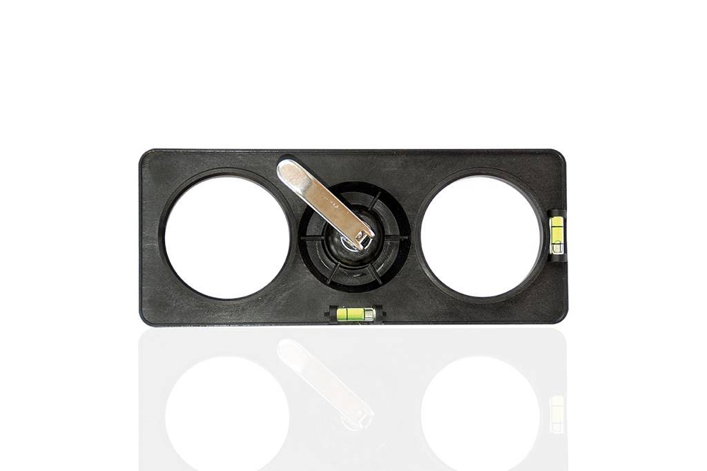 1St. F-Tronic BOS2 HW Bohrschablone BOS2, für d= 68mm, mit Kunststoffbuchse 7390048