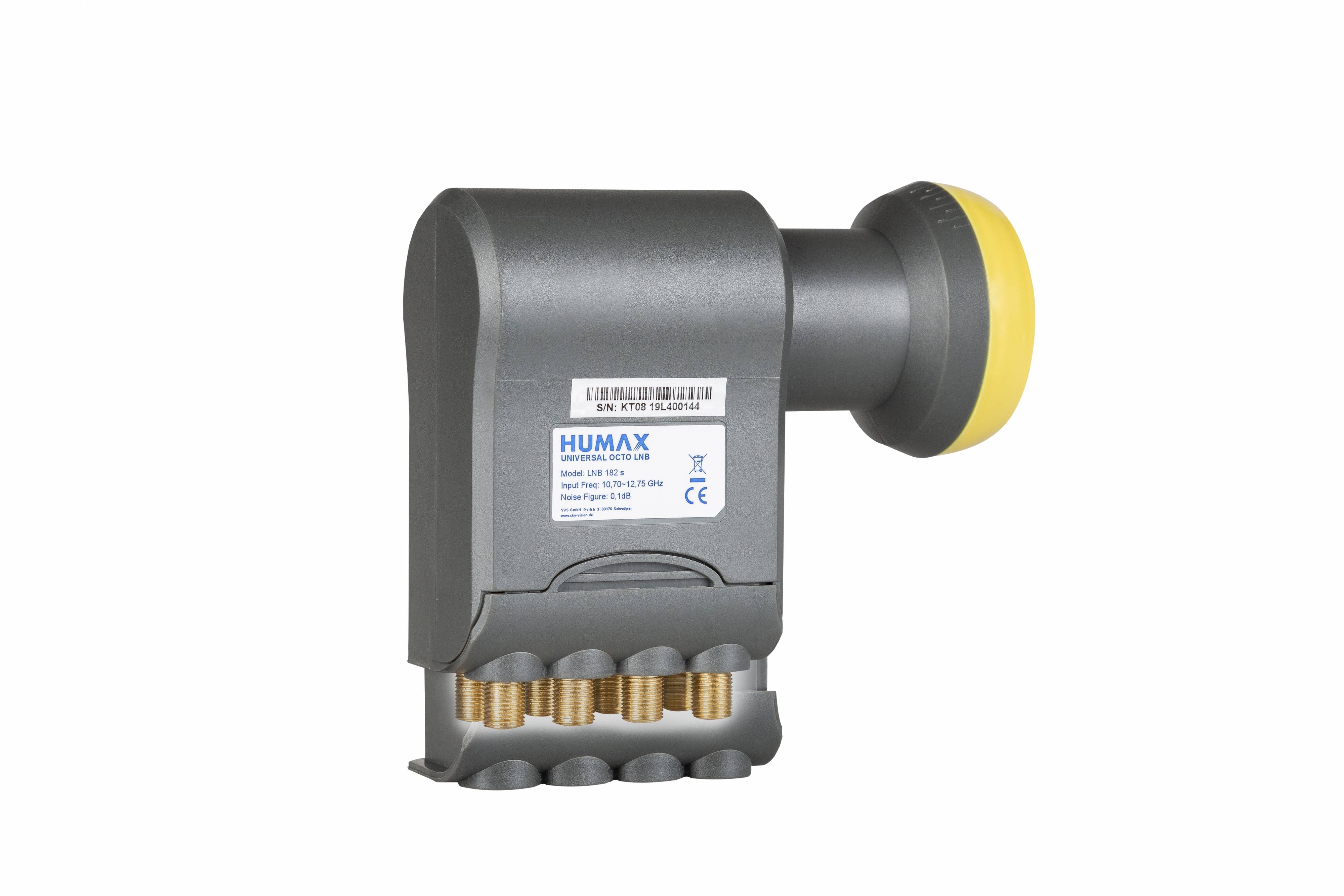 Humax Octo-Universal-LNB, Integrierter Wetterschutz, LTE-Filter, Karton