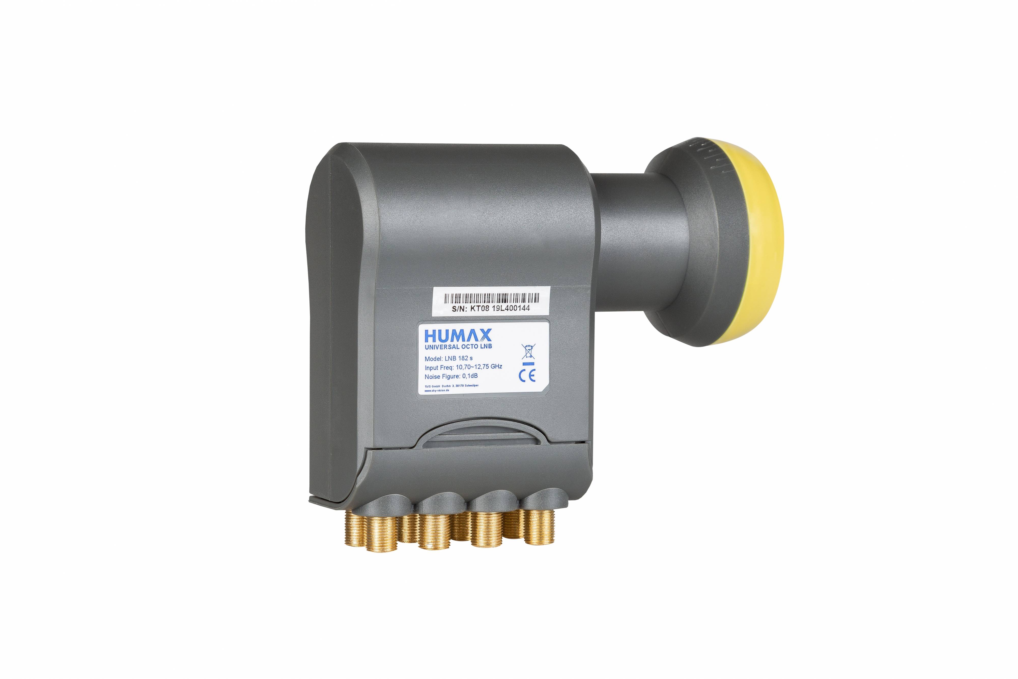 Humax Octo-Universal-LNB, Integrierter Wetterschutz, LTE-Filter, Karton