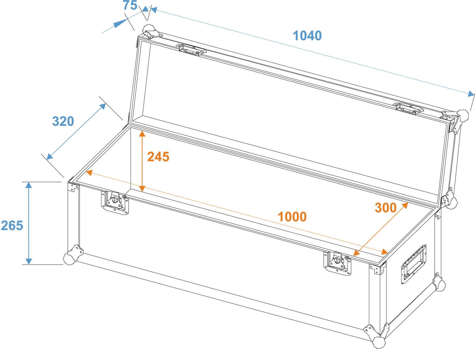 ROADINGER Universal-Case Profi 100x30x30cm
