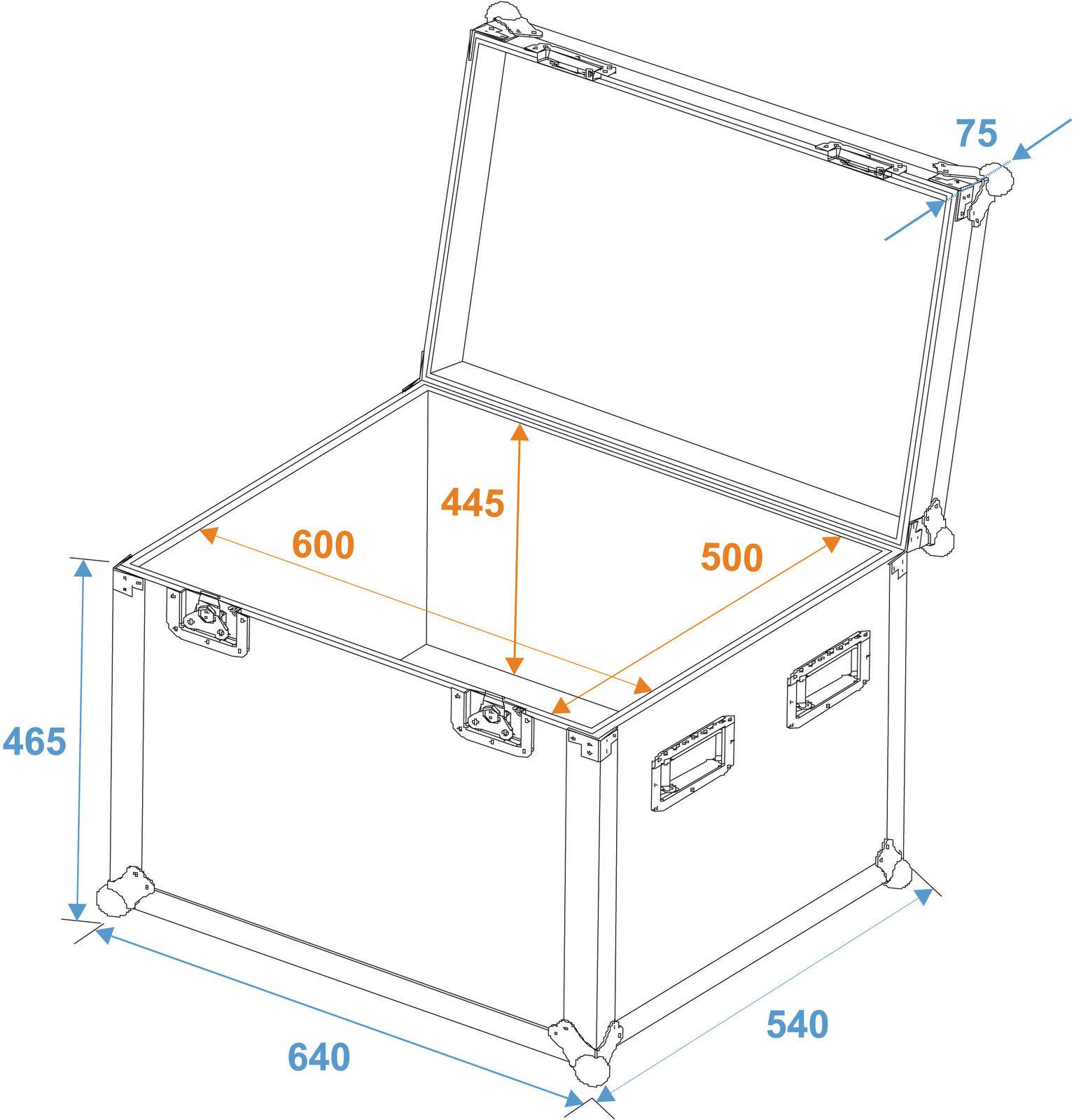 ROADINGER Universal-Case Profi 60x50x50cm