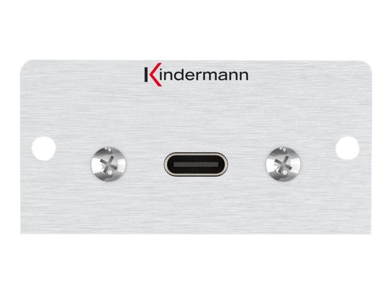Kindermann Konnect 50 alu - Modulares Faceplate-Snap-In